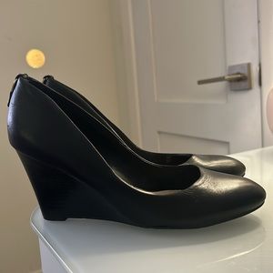 Aldo Black Leather Heels Office / Corporate